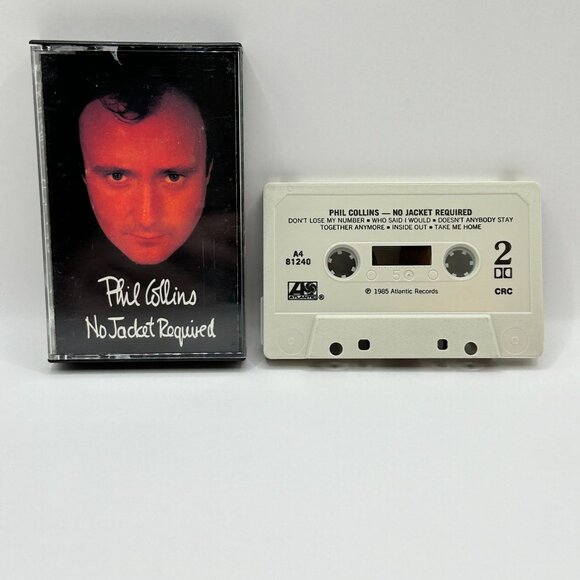 Phil Collins No Jacket Required Cassette Tape 1985 Atlantic Records - Picture 4 of 4